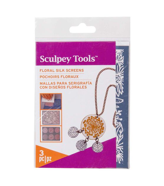 Sculpey 10pc Floral Silkscreen Kit