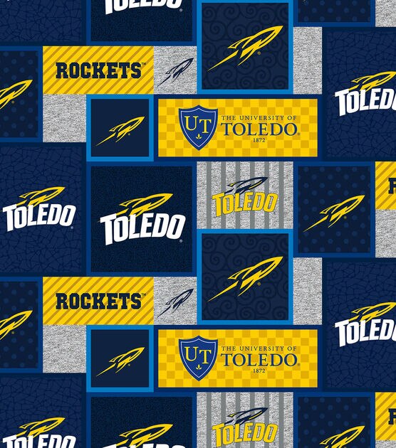 University of Toledo Rockets Fleece Fabric College Patch, , hi-res, image 2