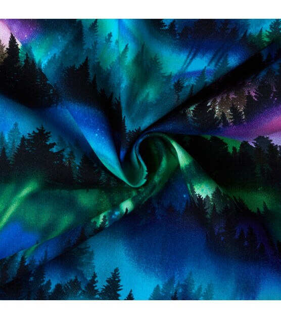 Northern Lights Novelty Cotton Fabric, , hi-res, image 4