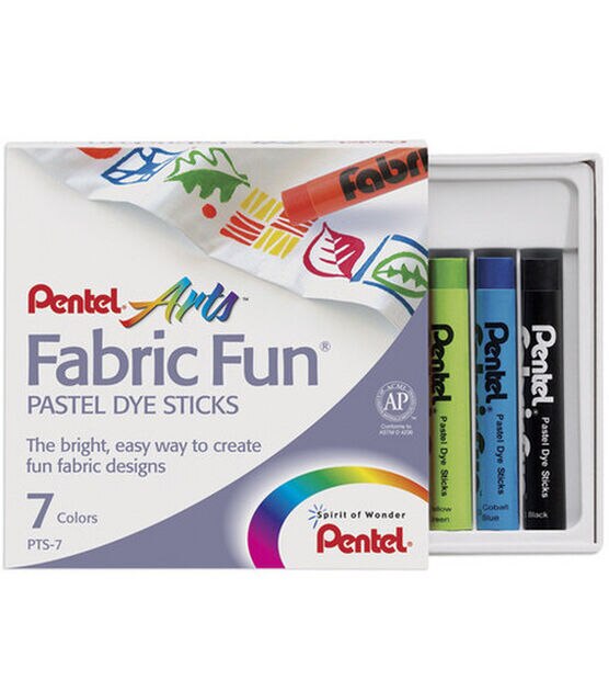 Fabric Fun Pastel Dye Sticks 7 Pkg Assorted Colors