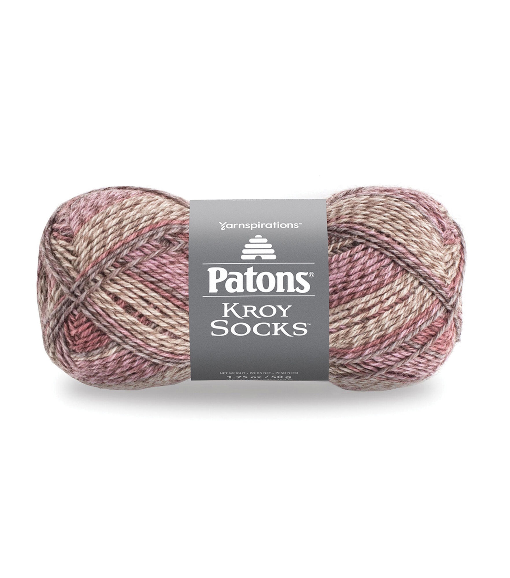 Patons Kroy Socks 166yds Super Fine Wool Yarn, Brown Rose, hi-res