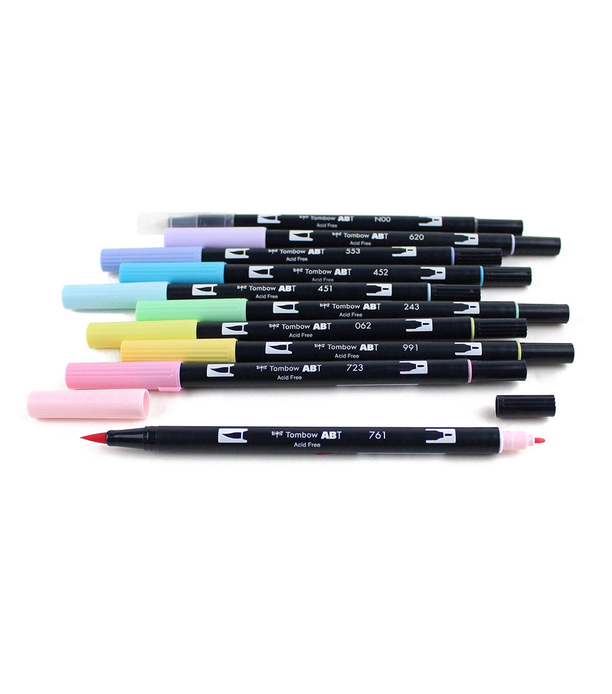 Tombow Dual Brush Pen Set, 10 Pastel