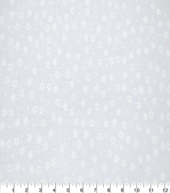 White Ditsy Floral Quilt Cotton Fabric by Quilter's Showcase