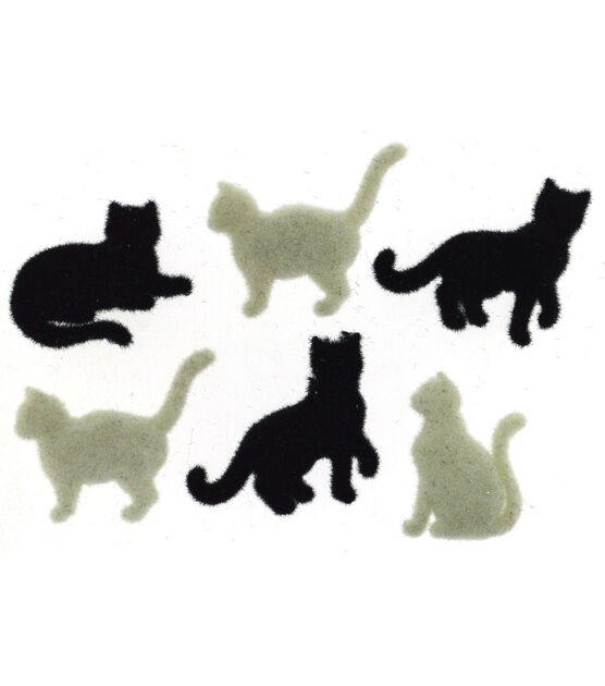 Dress It Up 6ct I Love Cats Novelty Buttons