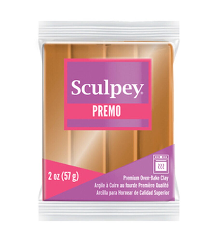 Sculpey 2oz Premo Premium Oven Bake Polymer Clay, Gold, swatch