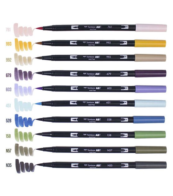 Tombow Dual Brush Pen Set, 10-Colors, Desert Flora, , hi-res, image 7