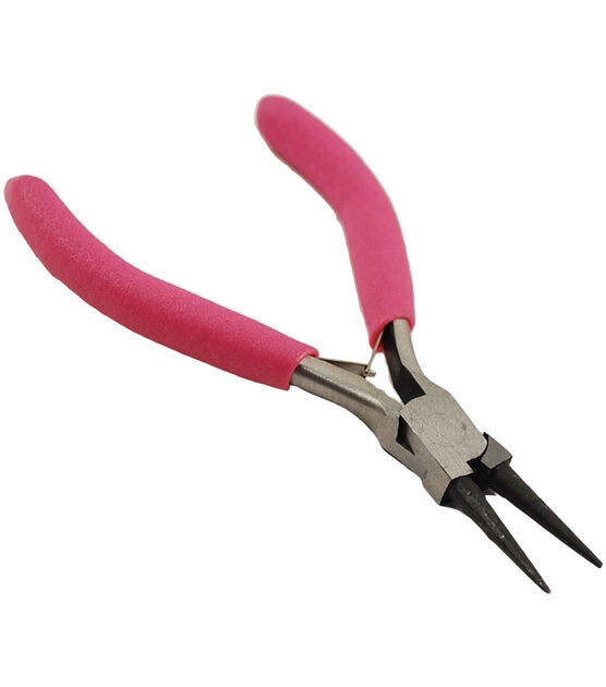 Long Round Nose Pliers with Soft Grip Handle
