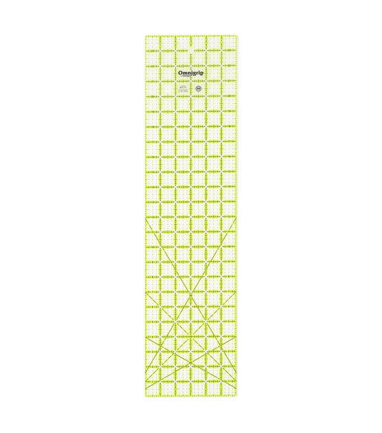 Omnigrip Neon Rectangle Ruler, 6" x 24"