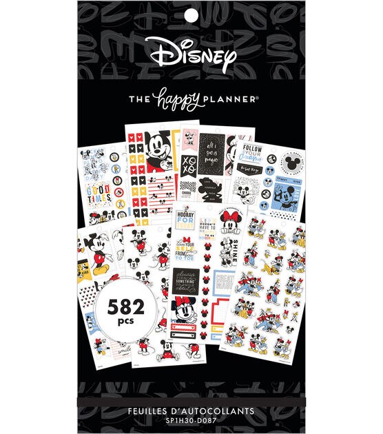 582pc Disney Mickey Magic Plans Happy Planner Stickers