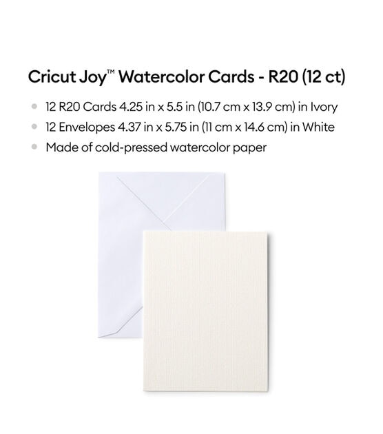 Cricut Joy 24ct Watercolor R20 Cards & Envelopes, , hi-res, image 3
