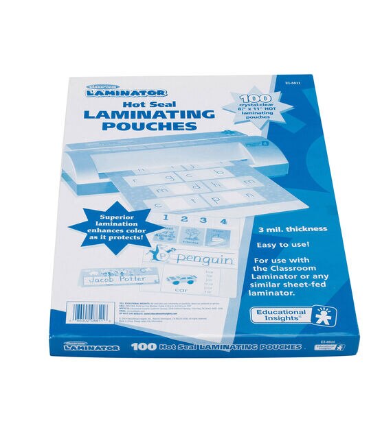 Educational Insights 8.5" x 11" Classroom Laminator Pouches 100pc, , hi-res, image 2