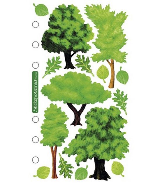Sticko Vellum Stickers Trees