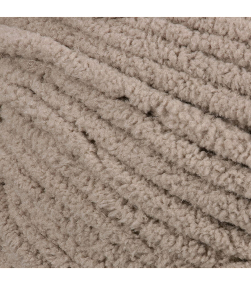 Bernat Baby Blanket Solid 220yds Super Bulky Polyester Yarn, Sand, swatch, image 17