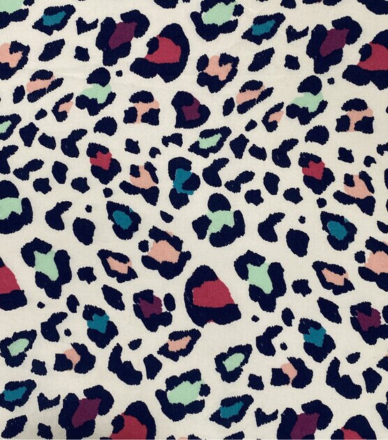 Multi Color Cheetah Novelty Cotton Fabric, , hi-res, image 2
