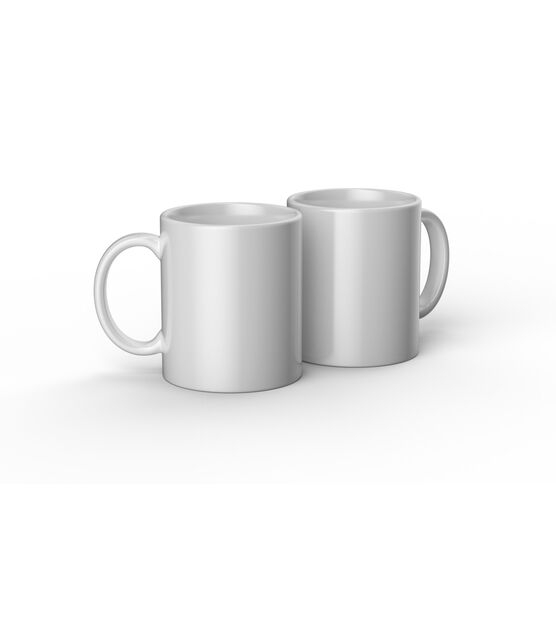 Cricut Mug Press 12oz White Ceramic Blank Mugs 2pk