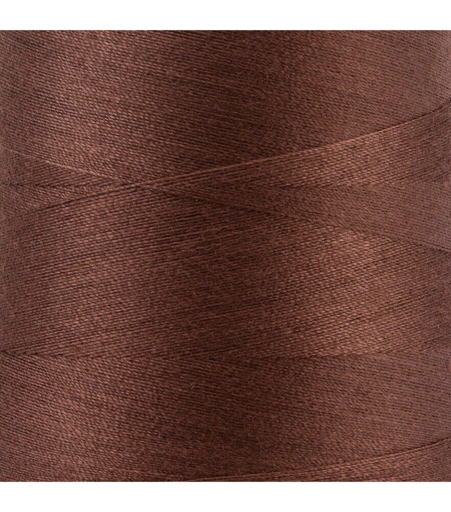 Coats & Clark 3000yd Spun Polyester 40wt Overlock Thread, Brown, swatch, image 24