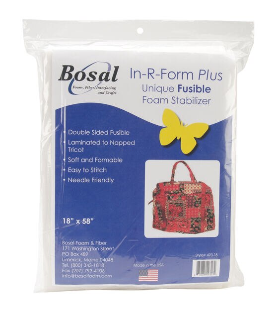 Bosal In R Form Plus Unique Fusible Foam Stabilizer 18"x58"