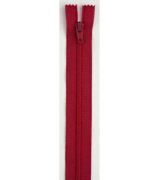 Coats & Clark C&C Lghtwght Coil Separating Zipper 10 Red