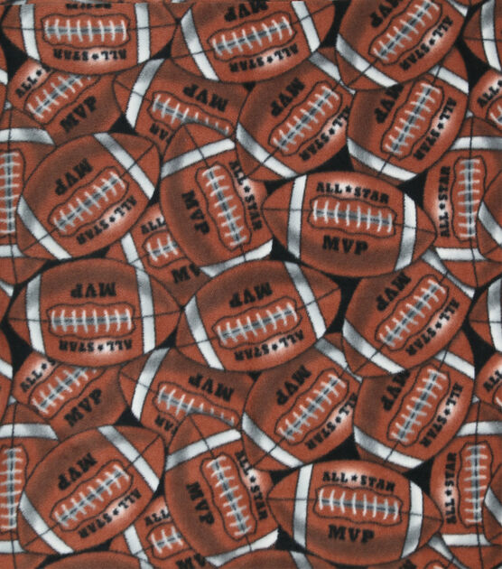 Footballs Anti Pill Fleece Fabric