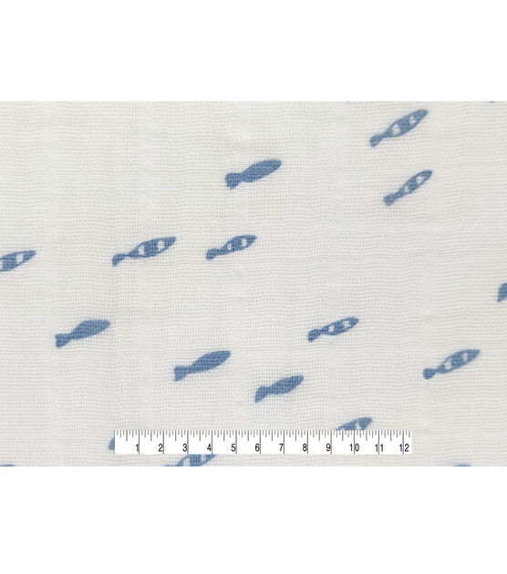 Fishes Cotton Swaddle Nursery Fabric by Lil' POP!, , hi-res, image 4