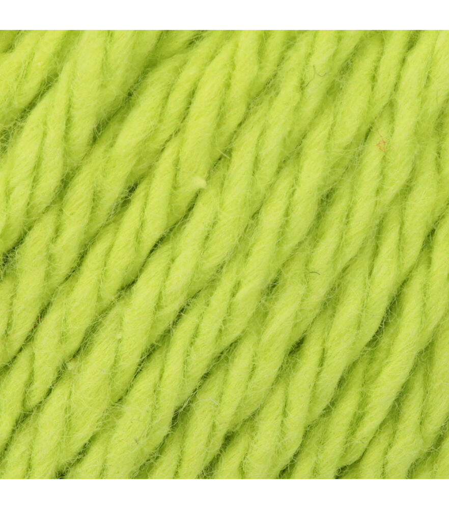 Lily Sugar'n Cream Super Size Worsted Cotton Yarn, Hot Green, swatch, image 13