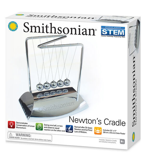 Smithsonian 23" x 17" Newton's Cradle STEM Kit