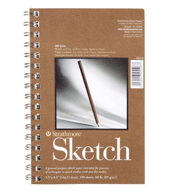Strathmore 8.5 x 11 200 Series Wirebound Sketch Pad