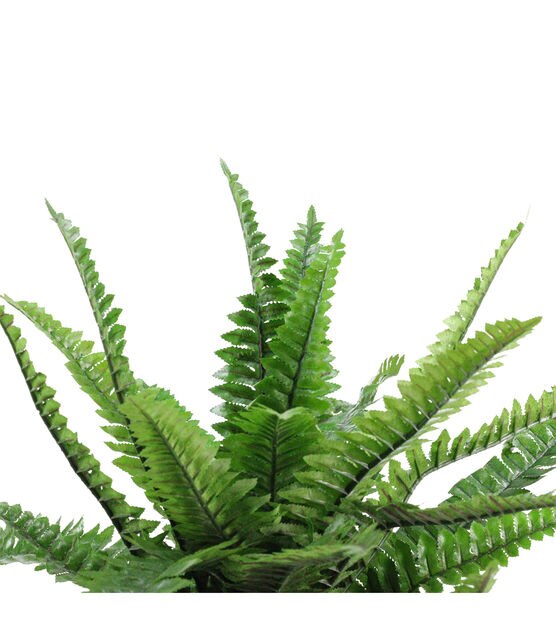 Northlight 17.5" Potted Artificial Green Boston Fern Plant, , hi-res, image 2