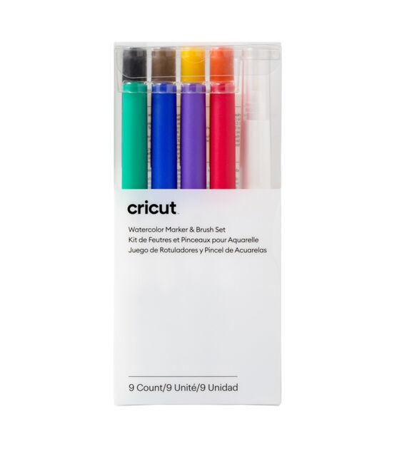 Cricut 9ct Watercolor Markers & Brush