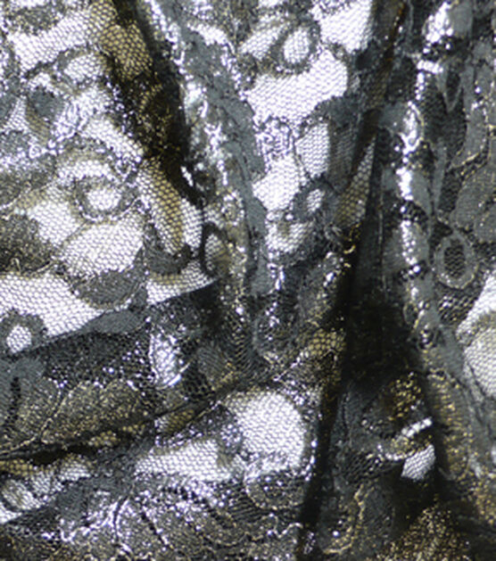 Foil Stretch Lace Fabric by Casa Collection, , hi-res, image 4