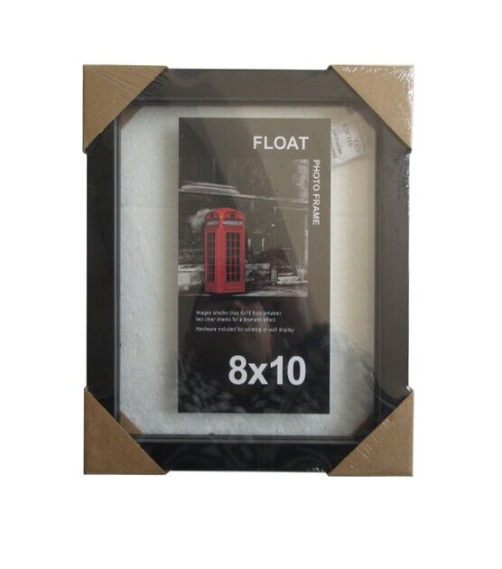 Innovative Creations 8"x10" Black Wood Float Photo Frame, , hi-res, image 2