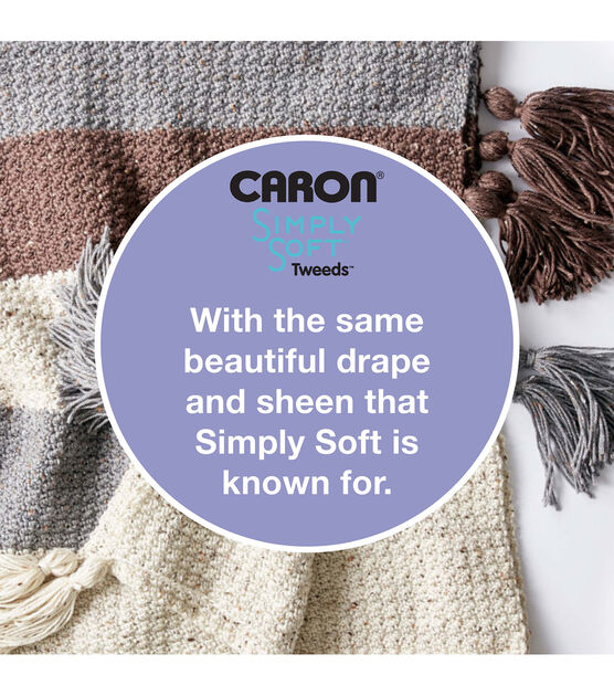 Caron Simply Soft Tweeds 250yds Worsted Acrylic Yarn, , hi-res, image 5