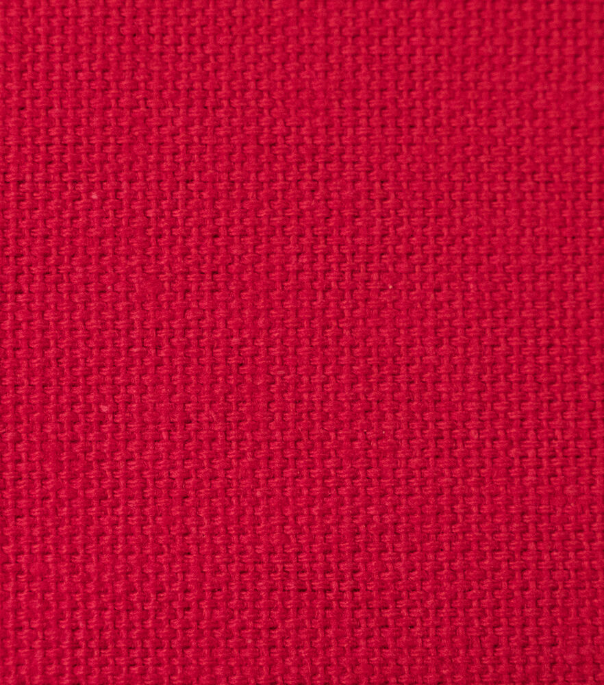 Duck Canvas Fabric, Red, swatch