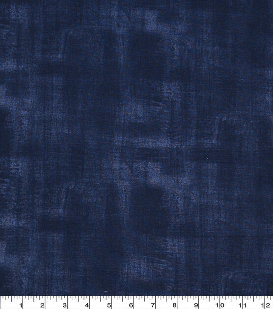 Blue Brush Strokes 108" Wide Cotton Fabric