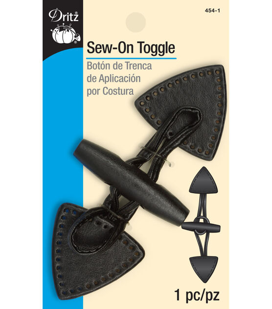 Dritz Sew-On Toggle, Black