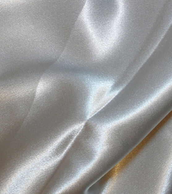 Casa Collection Crepe Back Satin Fabric Silver Lining