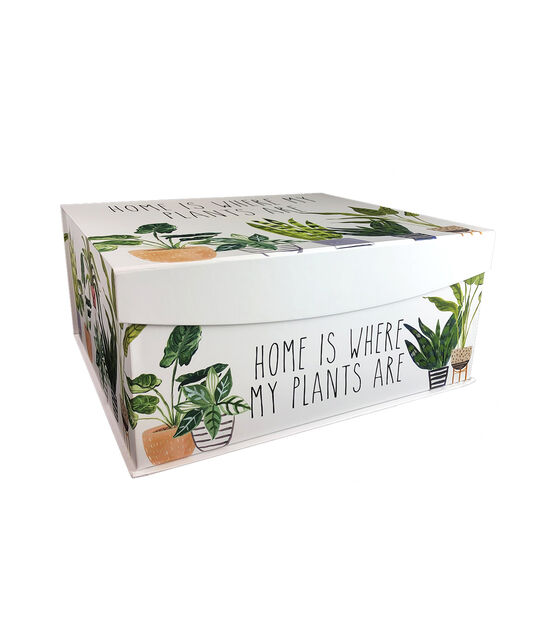 16" Home is Where My Plants Are Fliptop Box