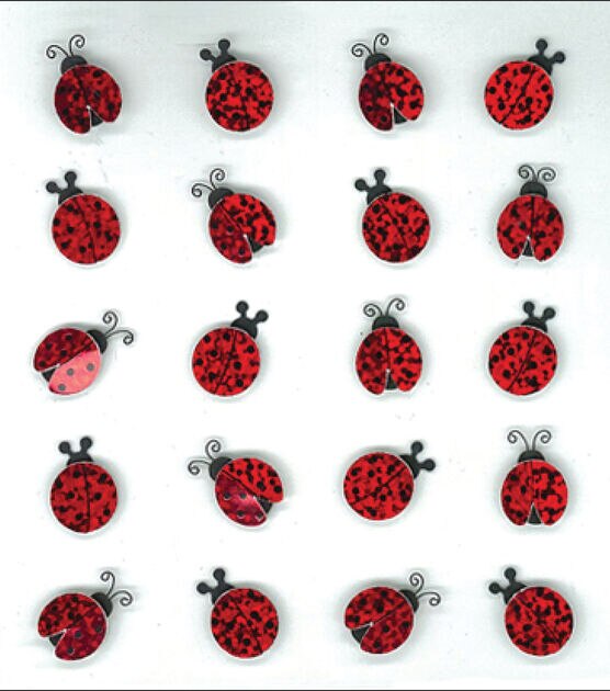 Jolee's Boutique Dimensional Mini Repeats Stickers Lady Bugs