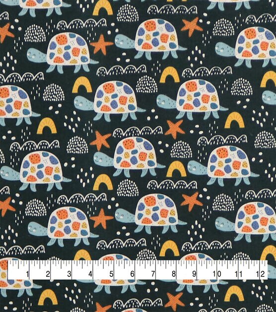 Bright Turtles Super Snuggle Flannel Fabric, , hi-res, image 3