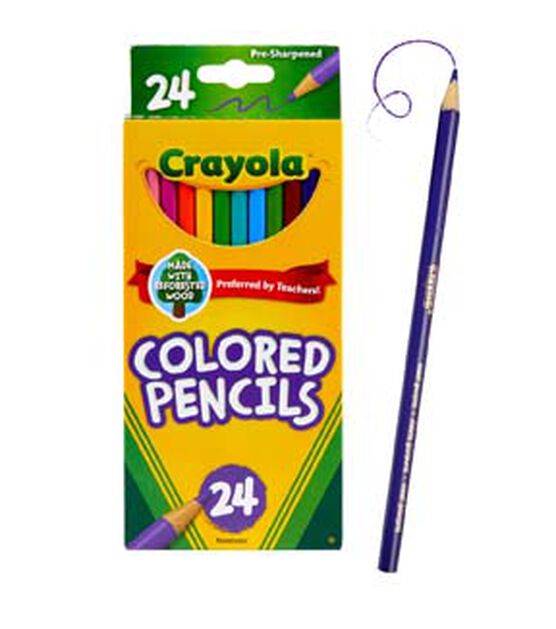 Crayola 24ct Bright Long Colored Pencils, , hi-res, image 3