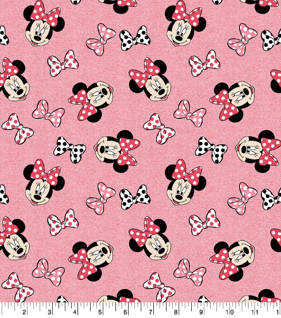 Minnie Mouse Cotton Fabric BTY 