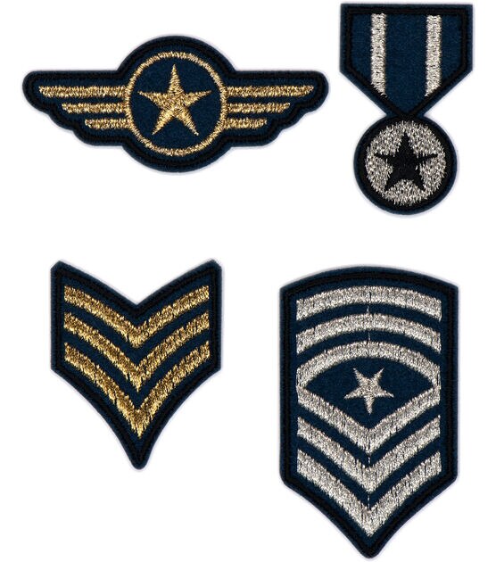 2.5" Military Iron On Patches 4ct by hildie & jo, , hi-res, image 3