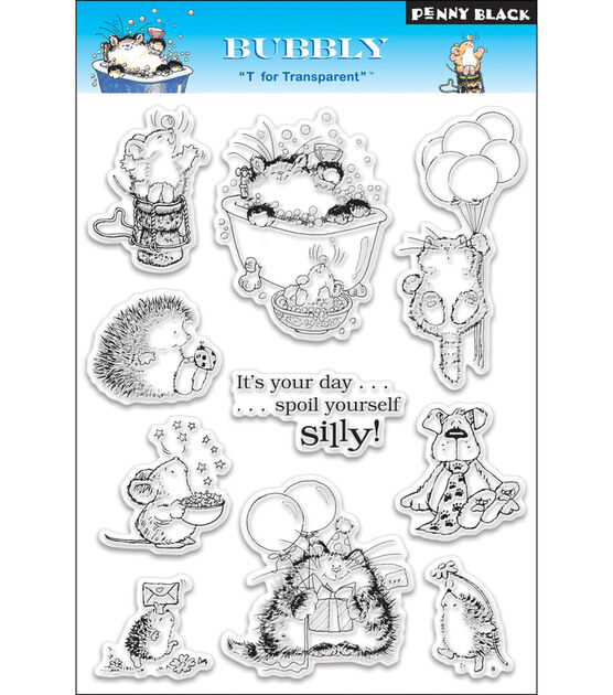 Penny Black Clear Stamps 5"X7.5" Sheet Bubbly
