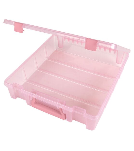 ArtBin 15" Super Satchel Pink 1 Compartment Box With Handle & Latches, , hi-res, image 7