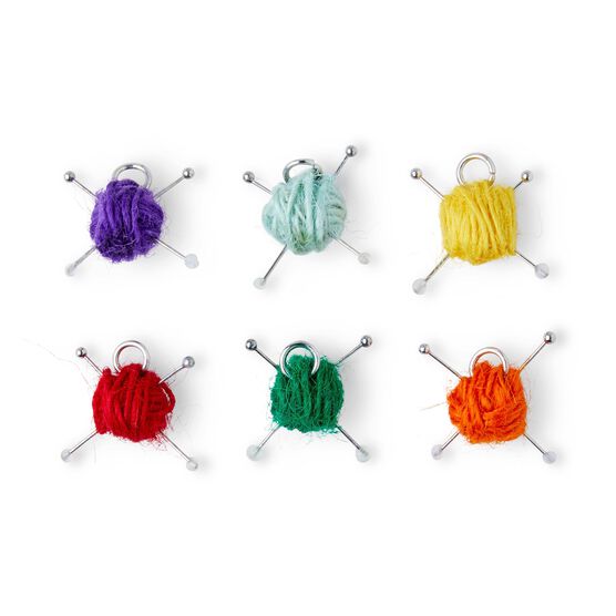 6ct Multicolor Knitting Charms by hildie & jo, , hi-res, image 2