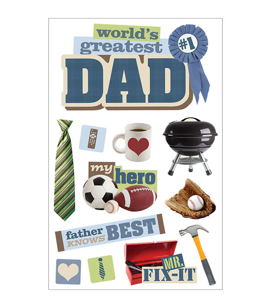 Paper House 3D Stickers Dad