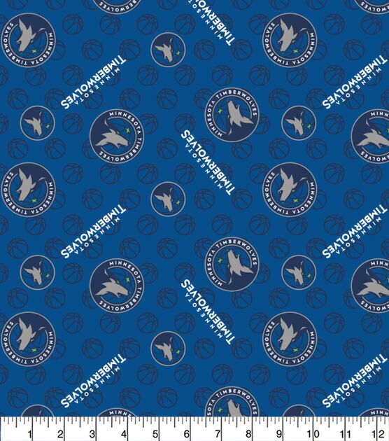 Minnesota Timberwolves Cotton Fabric Logo Toss