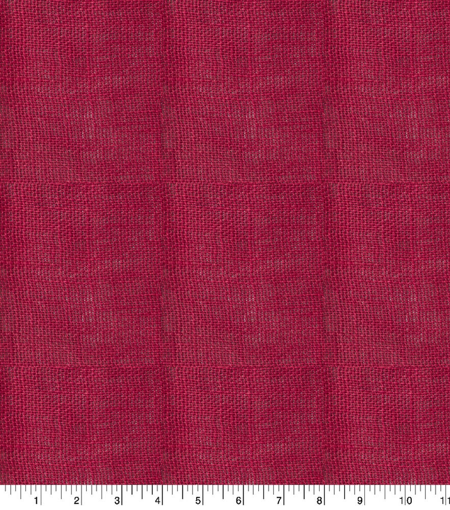 Burlap Fabric 44'', Red, swatch, image 1