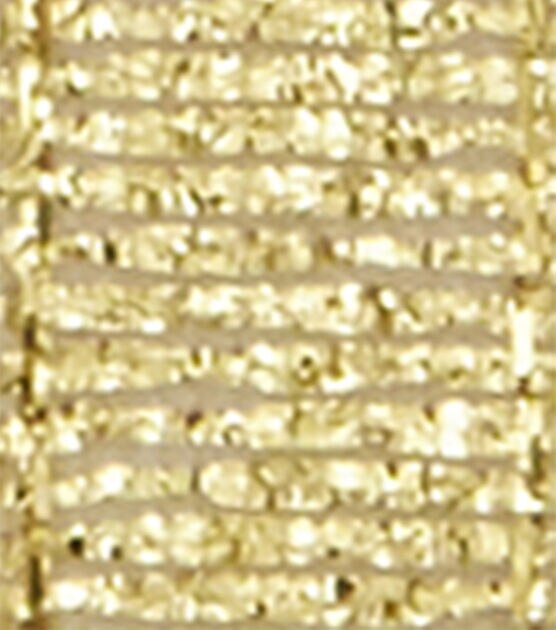 Antique Gold Satin Ribbon with Gold Edges, 3/8 x 50yd