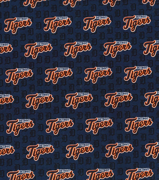 Fabric Traditions Detroit Tigers Cotton Fabric Mini Print